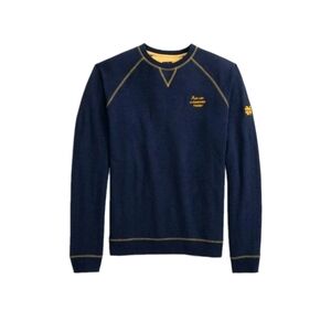 Johnnie-O Navy Crewneck Sweater with Gold Trim NOTRE DAME Mens L